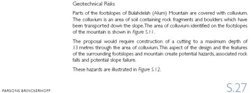 Slope failure risk EIS Summary P.S.27